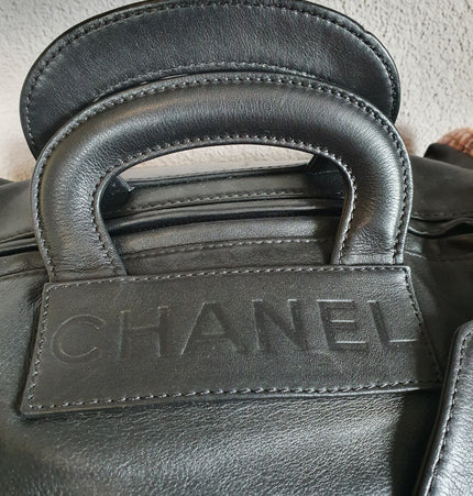 Sac Chanel en cuir et tweed