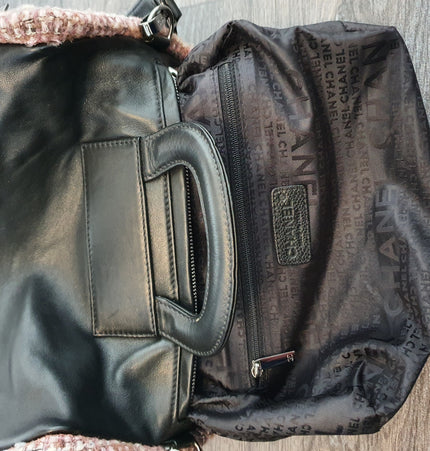 Sac Chanel en cuir et tweed