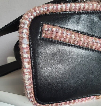Sac Chanel en cuir et tweed