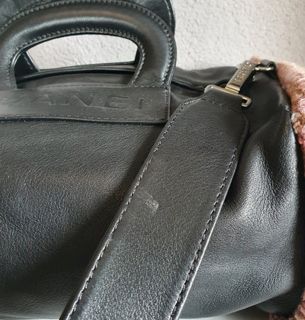 Sac Chanel en cuir et tweed