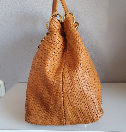 DIOR lady dior woven handbag.