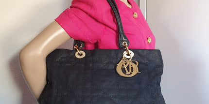 Dior lady dior cloth handbag