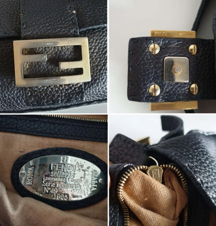 Sac bandoulière baguette FENDI en cuir
