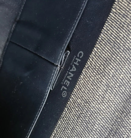 Chanel east west chocolate bar shoulder bag