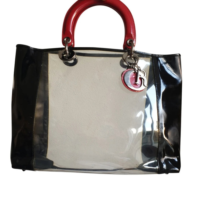DIOR lady dior transparent  pvc handbag