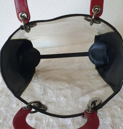 Sac à main Lady Dior en PVC transparent
