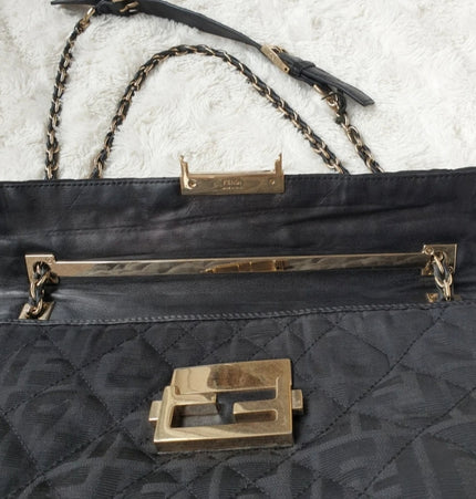 FENDI  mamma baguette cloth bag