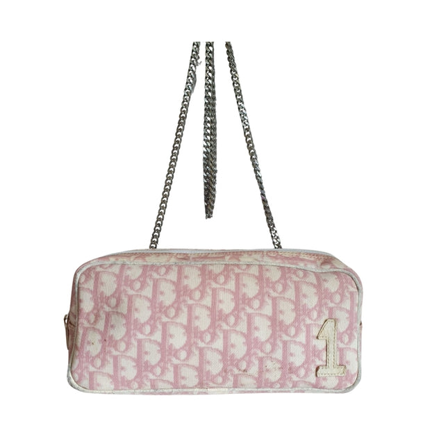 Dior trotter pouch with added chain strap