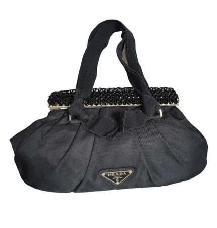 PRADA cloth handbag with studs