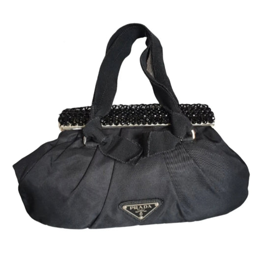 PRADA cloth handbag with studs
