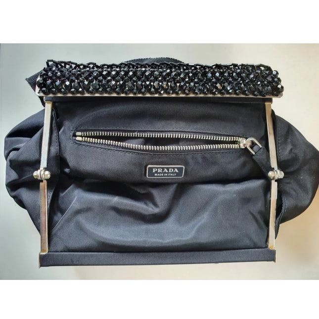 PRADA cloth handbag with studs