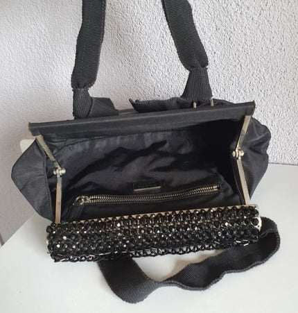 PRADA cloth handbag with studs