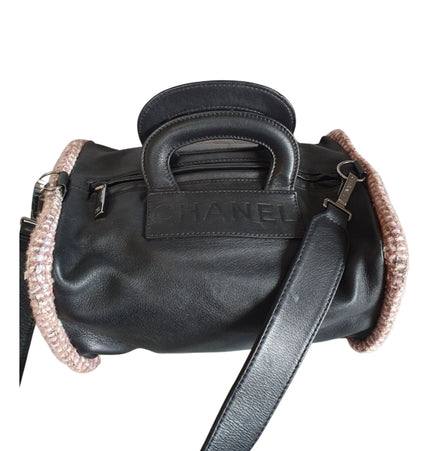 Sac Chanel en cuir et tweed
