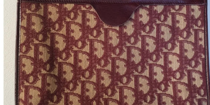 DIOR  monogram denim vintage clutch bag