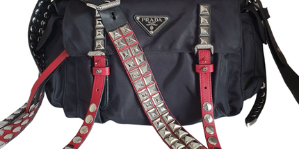 PRADA  re edition studded crossbody bag